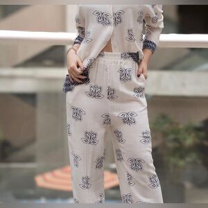 Floral Print Women's lounge set (brown)